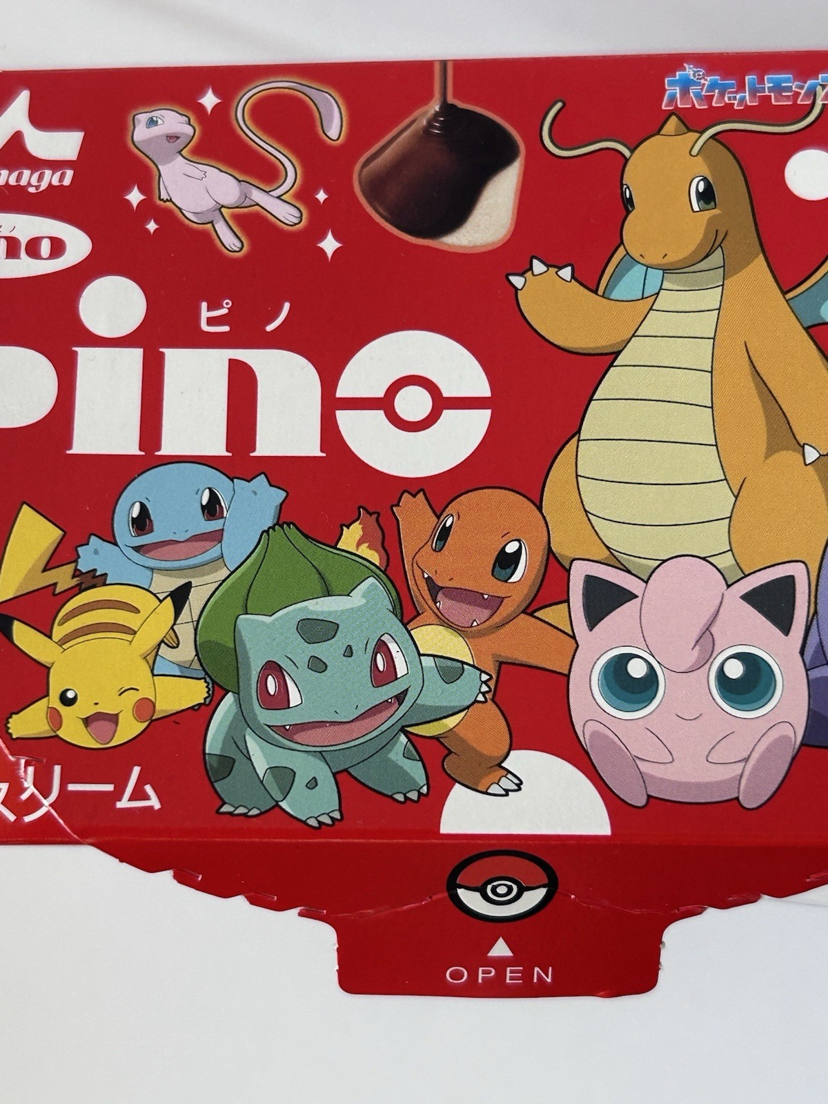 POKEMON Pino Ice cream empty Box 30th Anniversary Japan Limited Pikachu Mew
