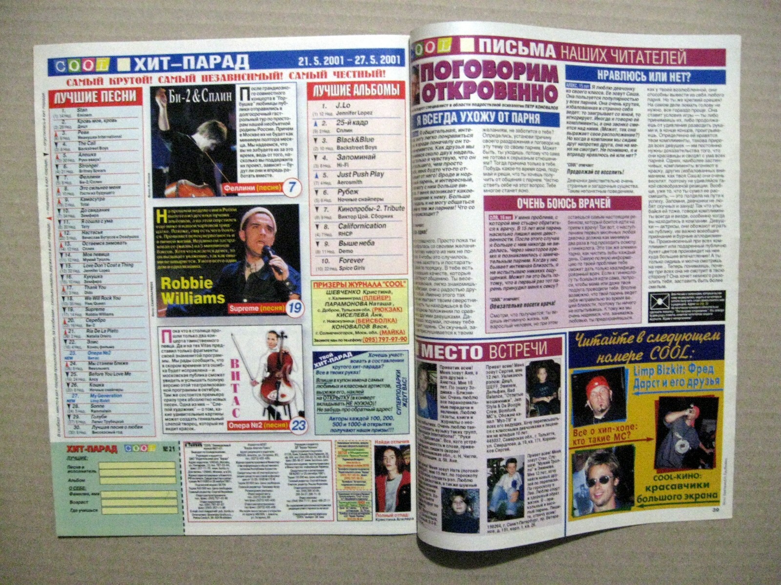 Magazine 2001 Russia Britney Spears Guano Apes