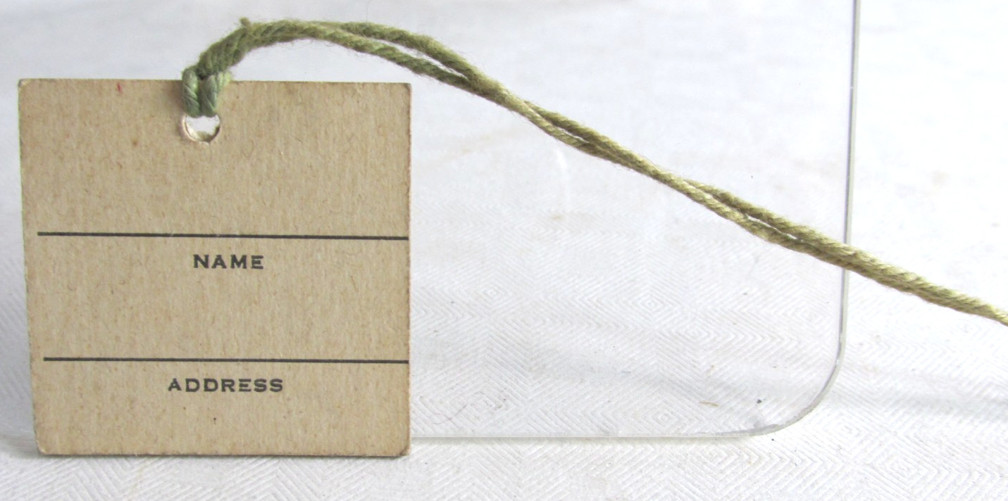 RARE DEFIANCE OHIO Brown’s Bakery TOWN TALK BREAD Wrist Tag For School Tour