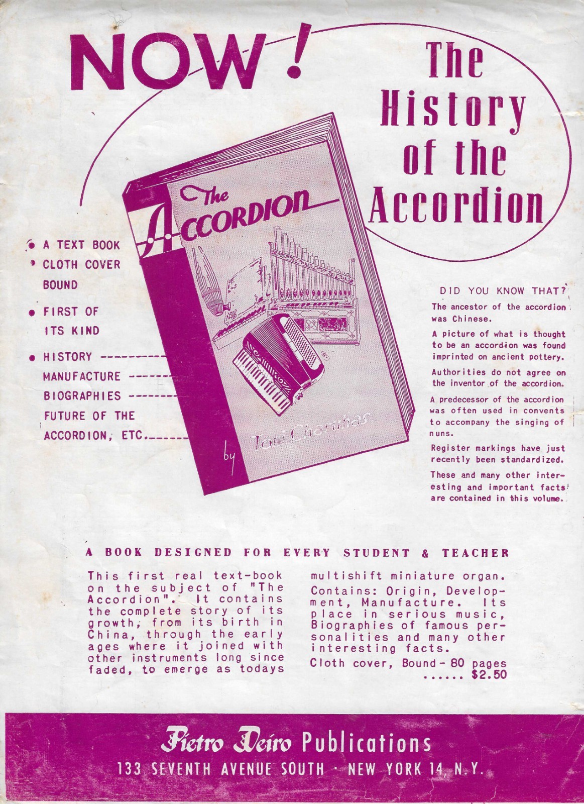 1957 TEXAS HAYRIDE by Francis Wyatt Accordion Sheet Music Vintage