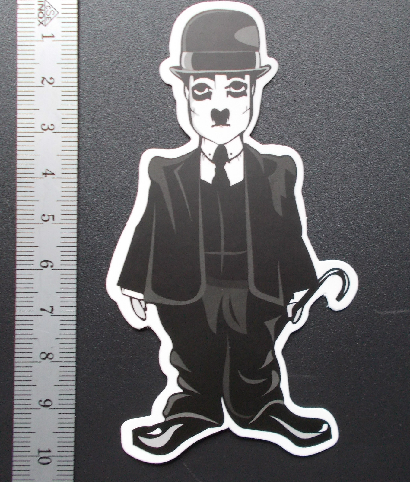 Sticker Decal Matte Look “Chaplin” Laptop, Smartphone, Skateboard, Stickerbomb