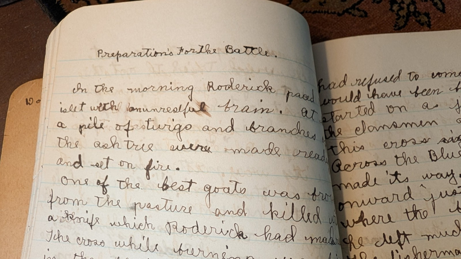 Antique School Composition Notebook Vtg 1898 Paper Ephemera Americana Columbus M