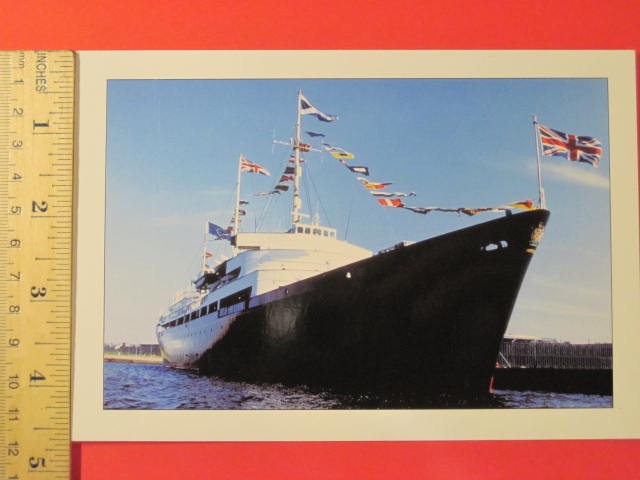 The Royal Yacht Britannia Post Card – Printed in England – Excellent