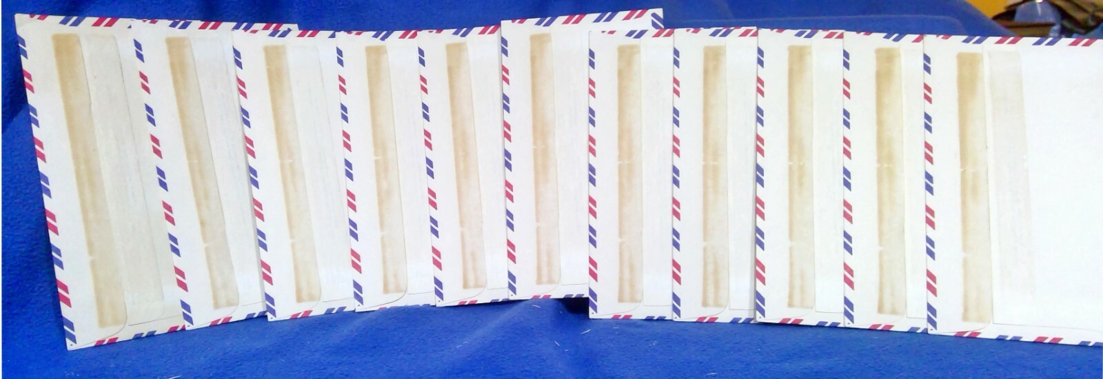 Vintage VIA AIR MAIL Red White And Blue Envelops #12