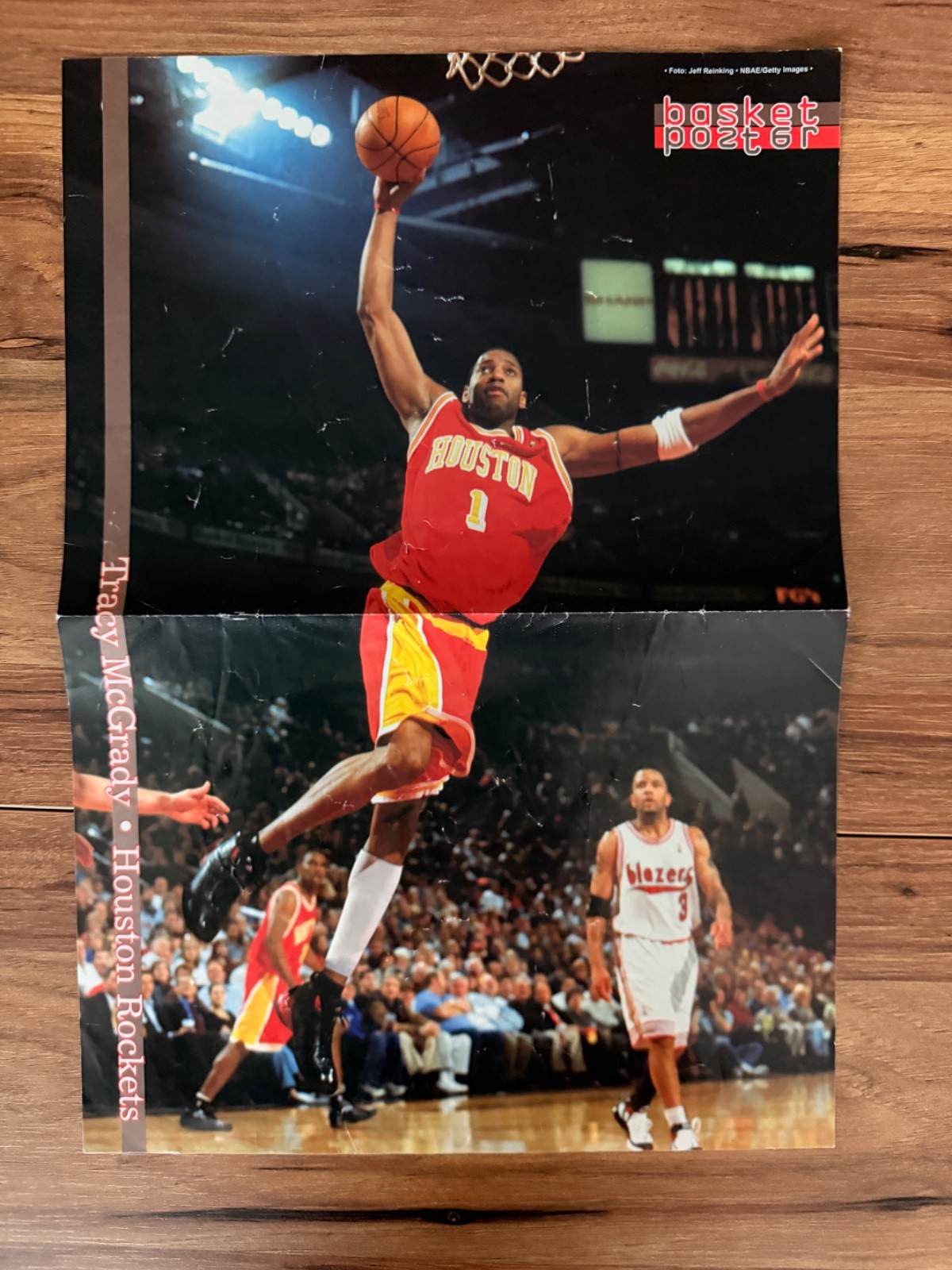 Tracy McGrady Josh Smith Double Sided NBA Poster Houston Rockets Hawks RareTracy