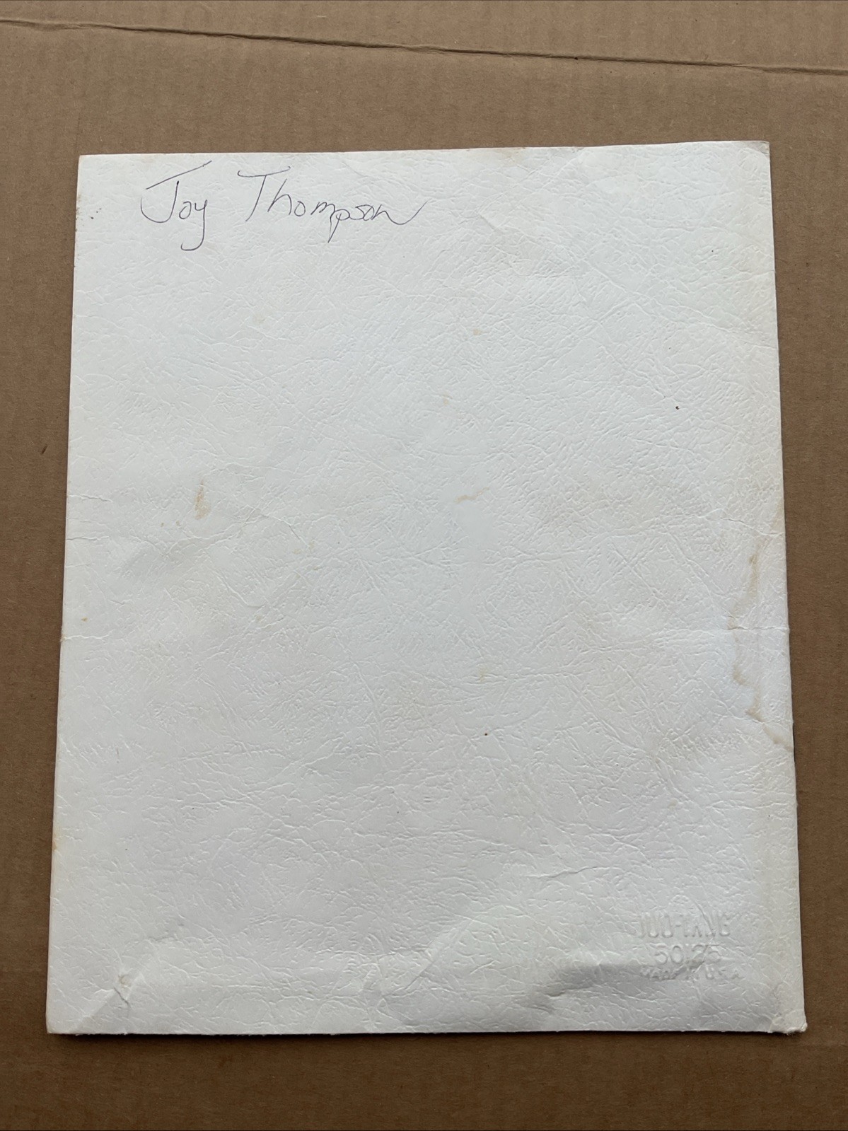 1980s Jehovah Missionary Baptist Church Marion Newton Empty Folder Sumter Sc B12