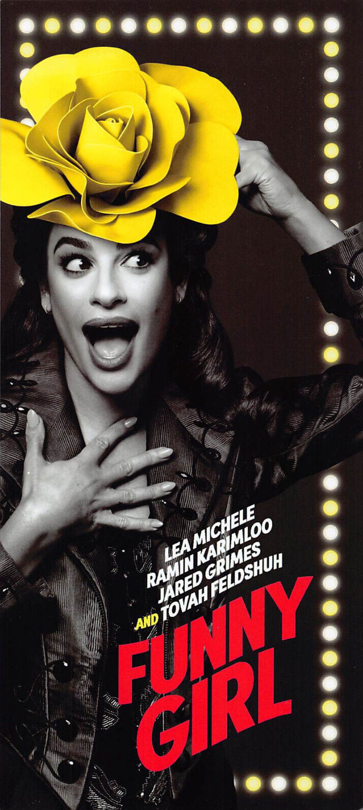 Funny Girl Lea Michele Ramin Karimloo 2023 Ad Flyer Broadway New York City NYC