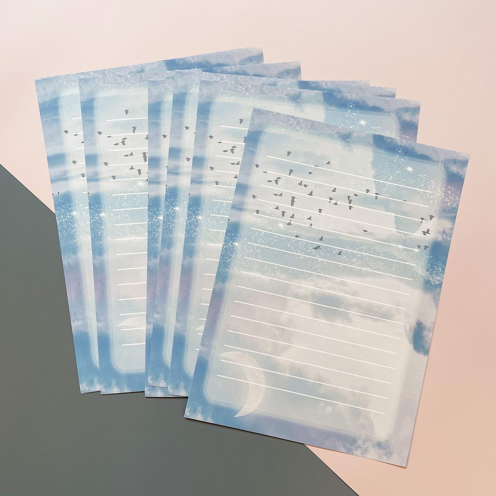 Stationery Paper and Envelope Set, 40 Lined Stationery Paper for Writing Lett…