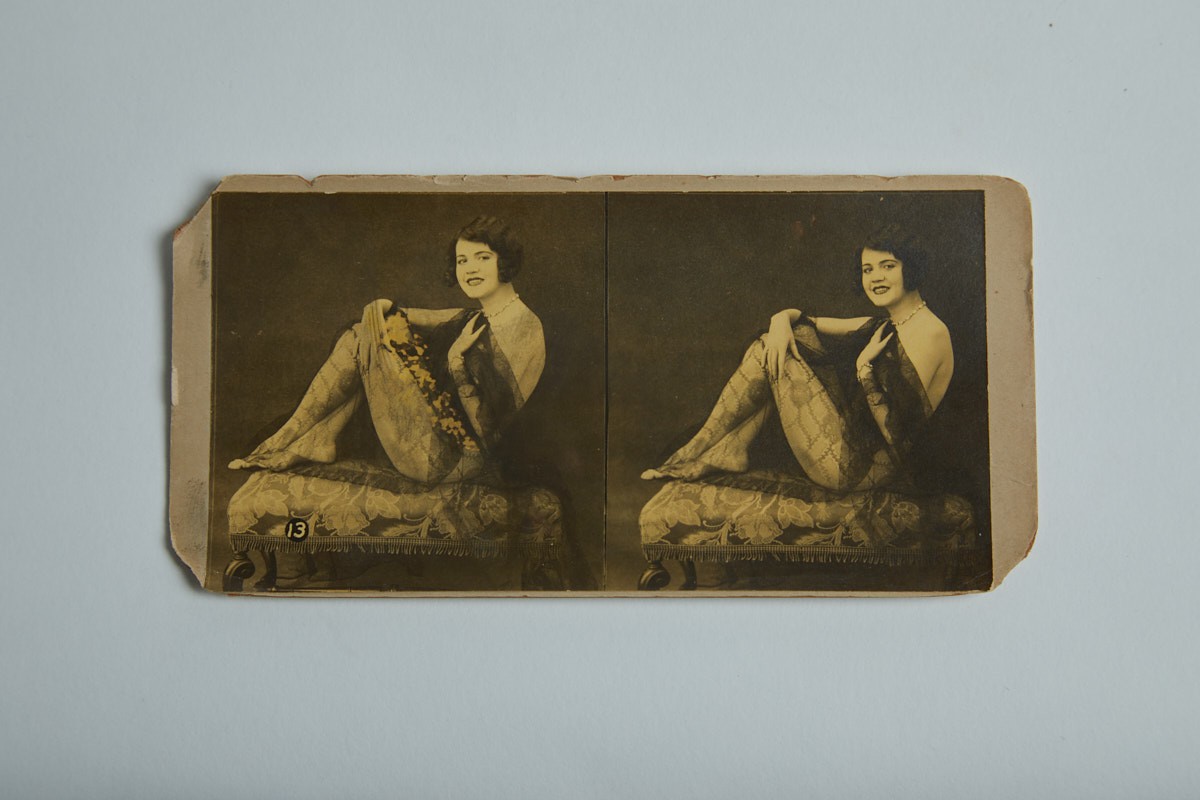 Stereoview Risque Vintage 3.5″ x 7″ Antique Circa 1920