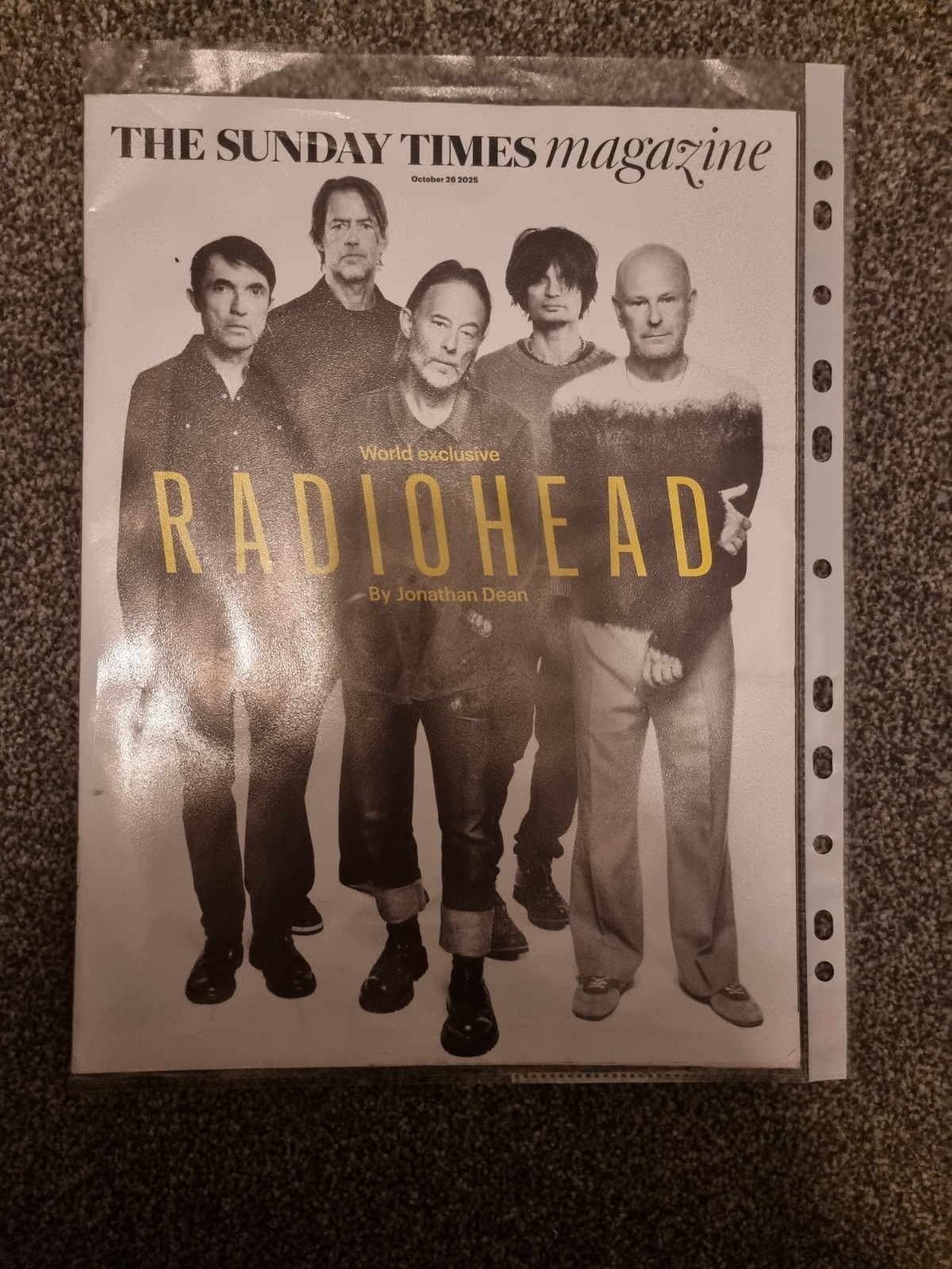The Sunday Times Magazine 26 October 2025 – Radiohead Jack Whitehall G K Barry