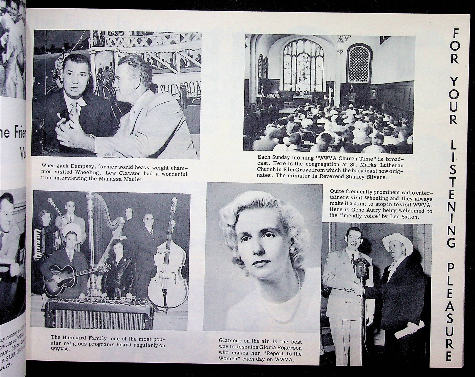 WWVA CBS Radio Network 30th Anniversary Album 1926-1956 Booklet Storer Broadcast