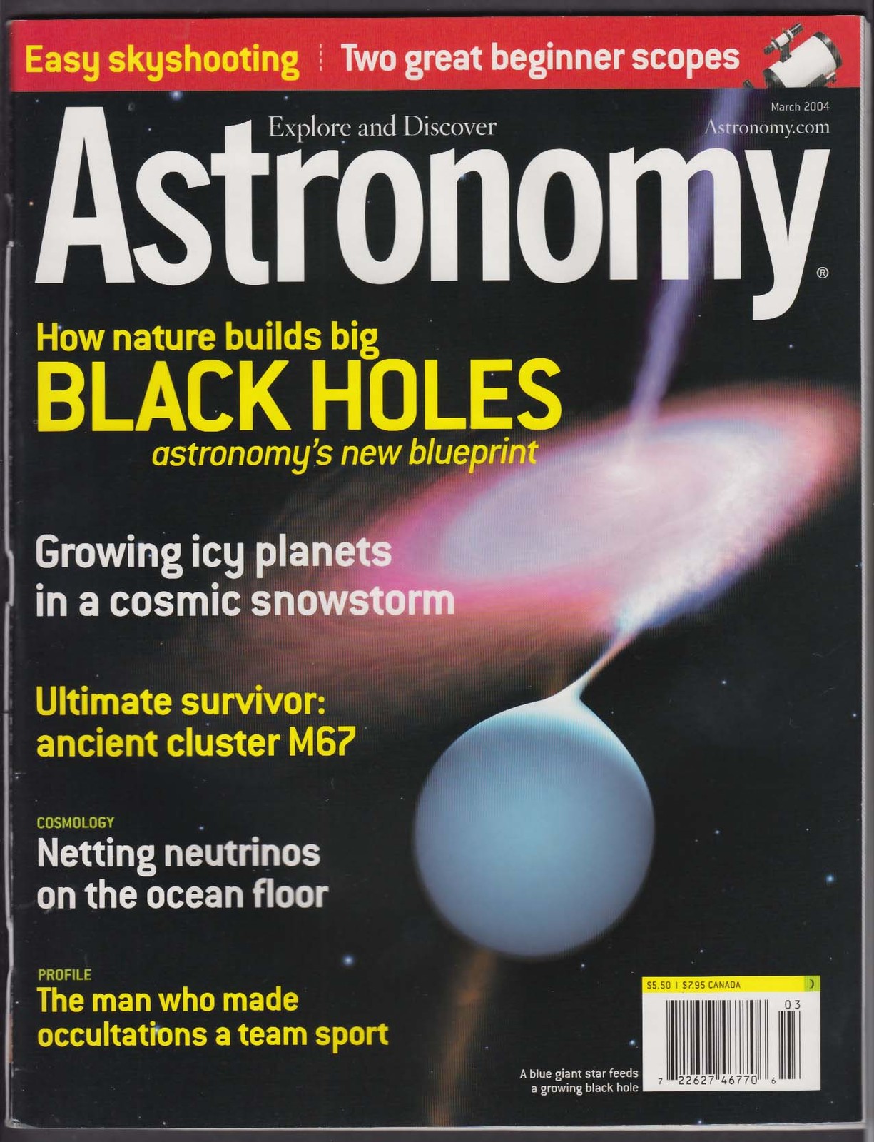 ASTRONOMY Black Holes Neutrinos TAL 150K 200K M67 David W Dunham 3 2004