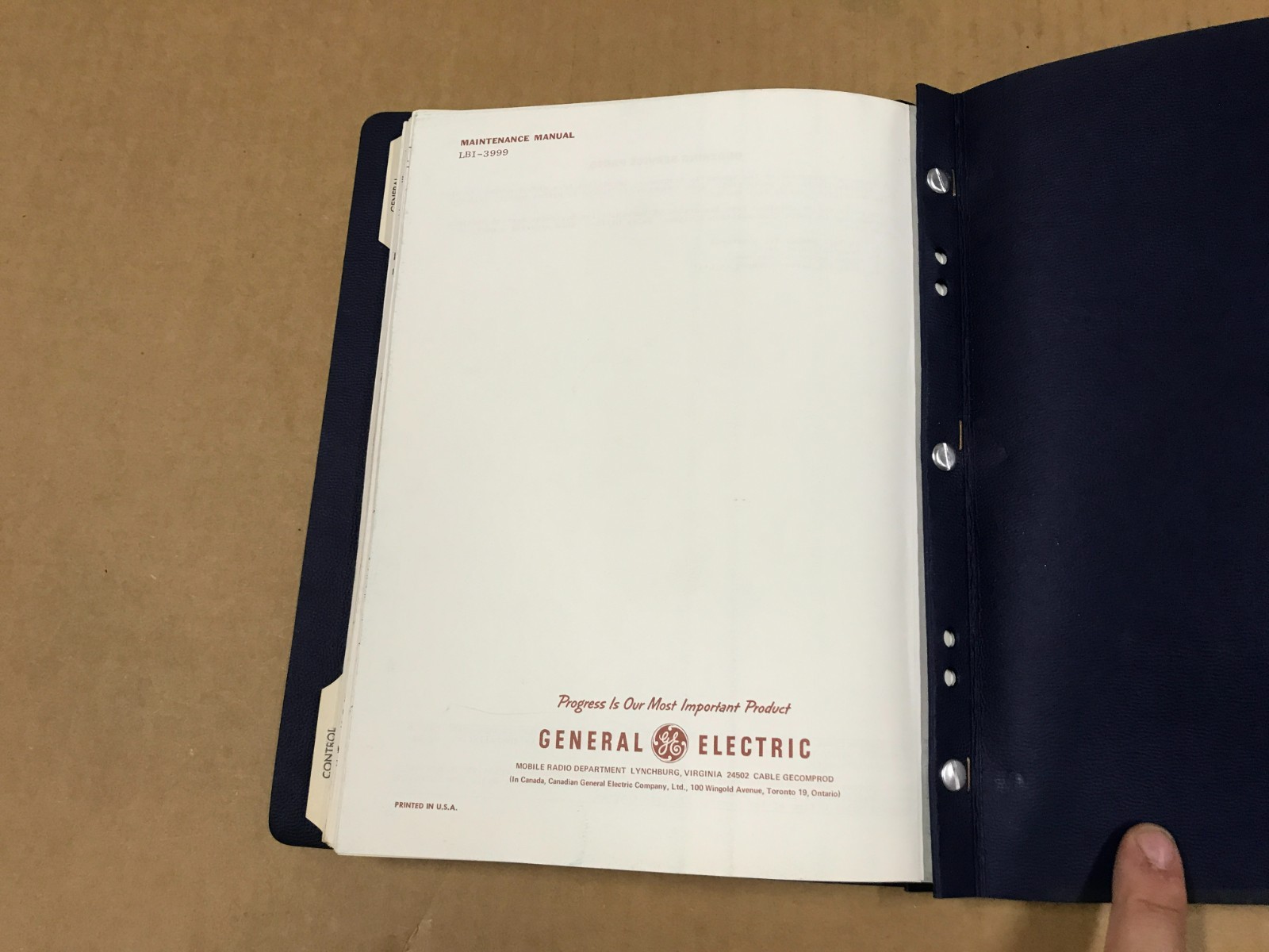 General Electric Maintenance Manual For Master Mobile Combinations – LBI-8617