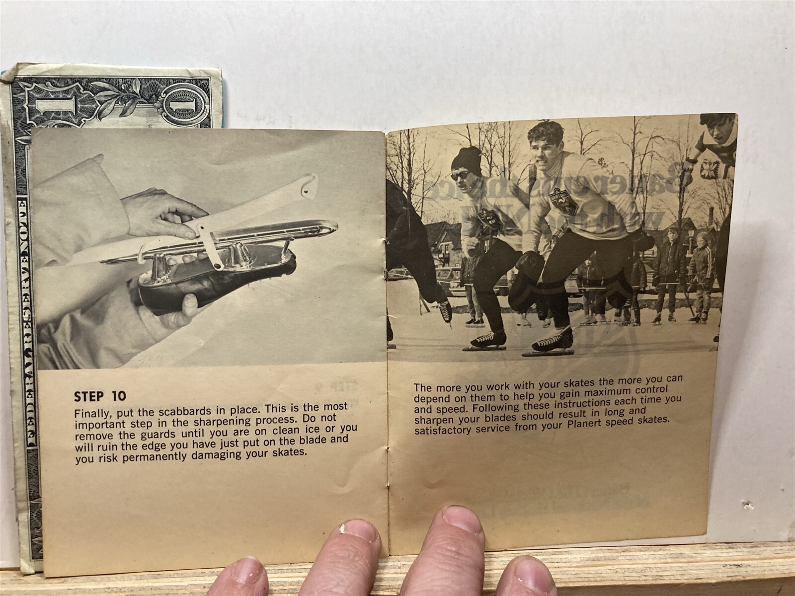 1960’s Bauer Caring for Your Speed Skates Booklet NHL Skating Hockey Vtg