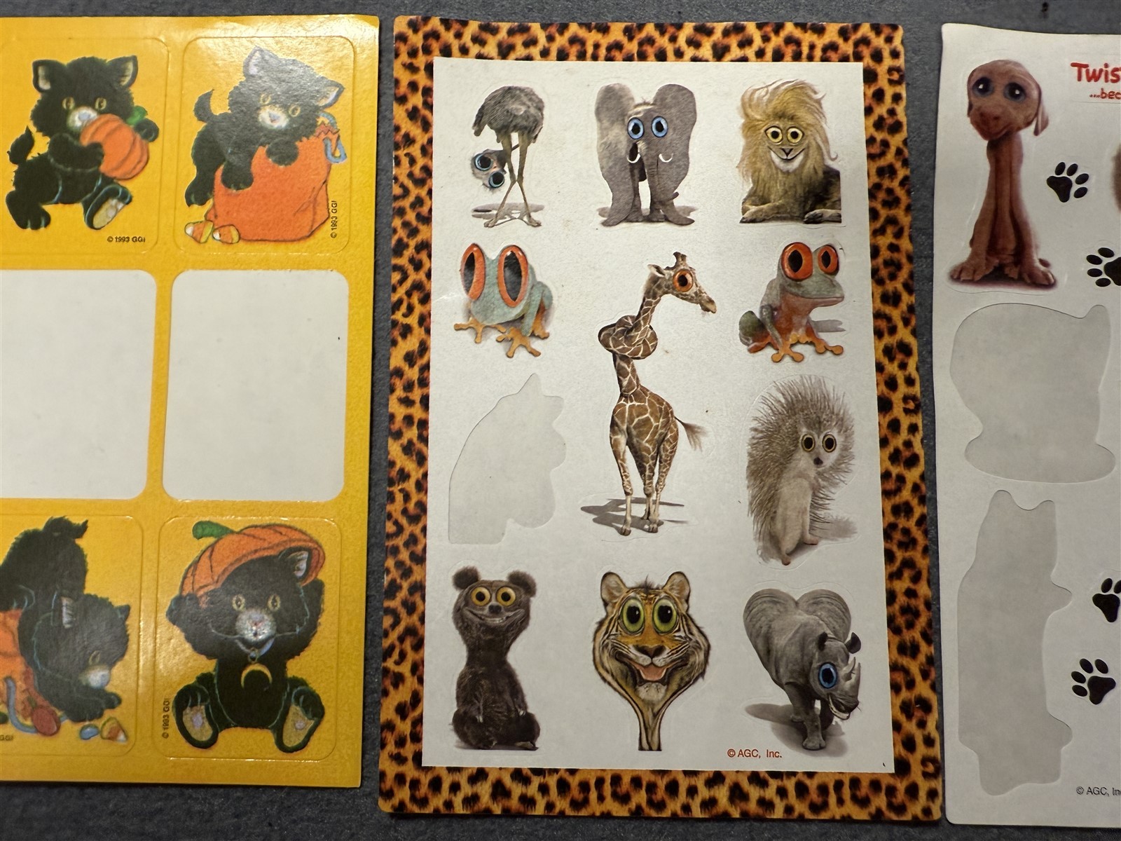 #1 VINTAGE LOT OF STICKERS 80’S 90’S STICKER SHEET LOT OF 15