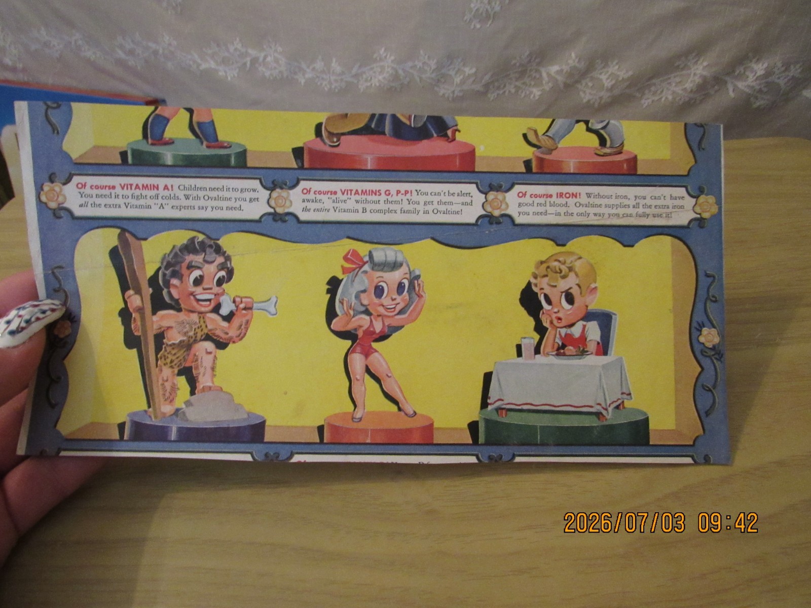VTG Lithograph Children’s Vitamins Advertisement