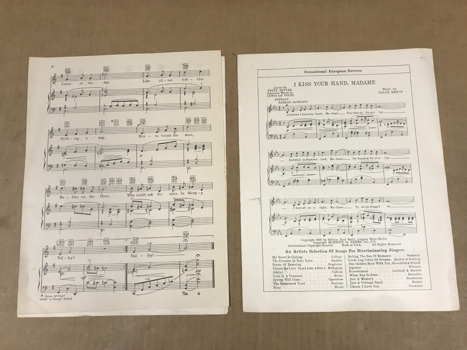 Vintage Sheet Music – The Rainbow Man – By Eddie Dowling, James F. Hanley