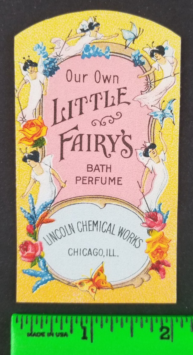 Vintage Little Fairy’s Bath Perfume Cosmetic Label Card
