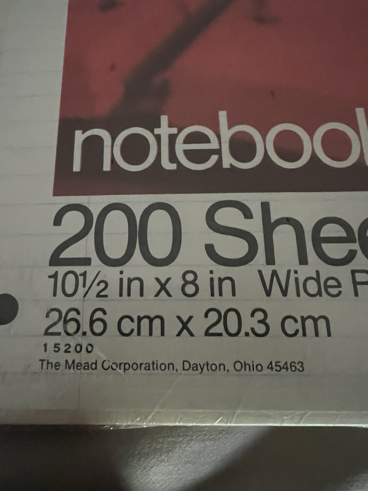 Vintage Mead Notebook Paper NOS Sheets Pamida Advertising New Sealed Old Stock