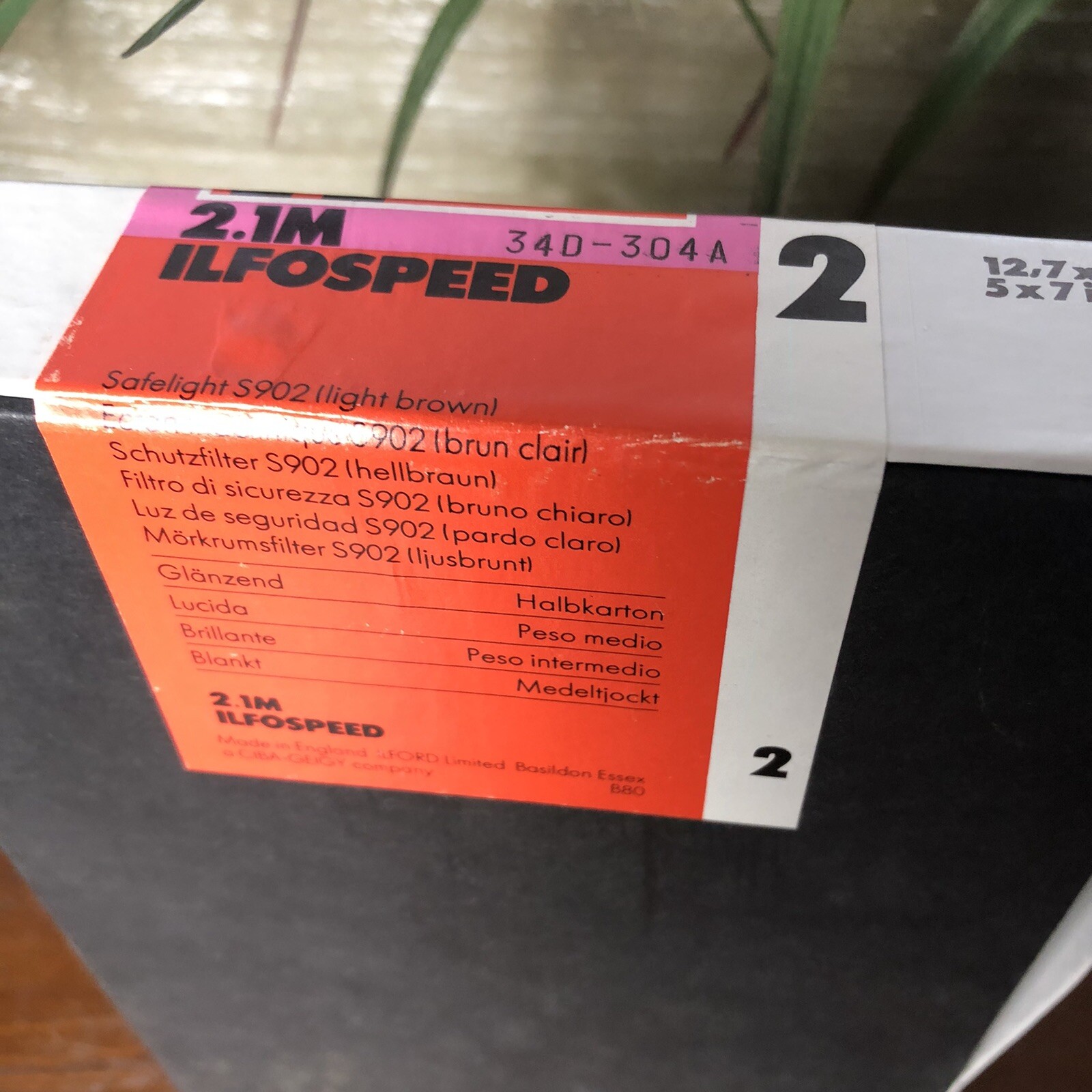 Ilford Ilfospeed 2.1M 5 X 7 Vintage Photo Paper Glossy Medium Weight 25 NIB