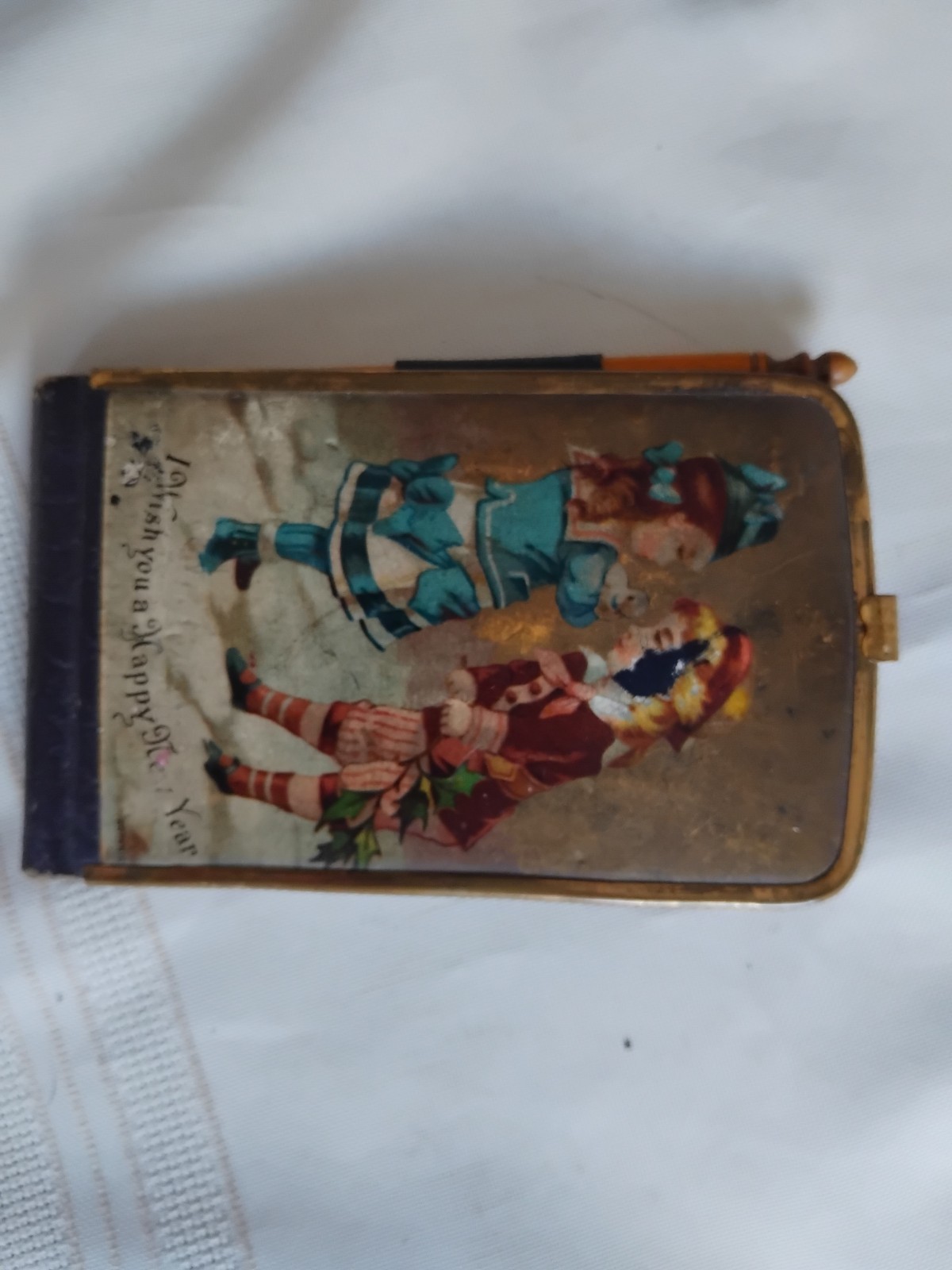 Antique Victorian Autograph or Note Book Lithograph front