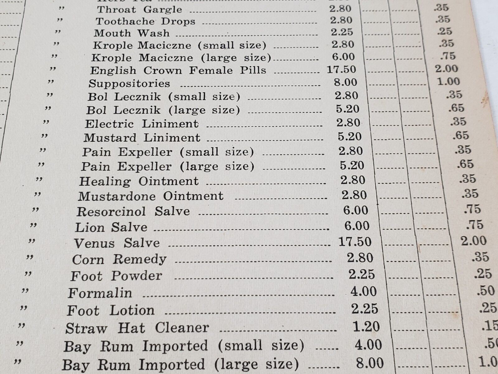 UNIVERSAL MEDICINE COMPANY Order Form Toiletries Chicago Vtg Early 1900 Ephemera