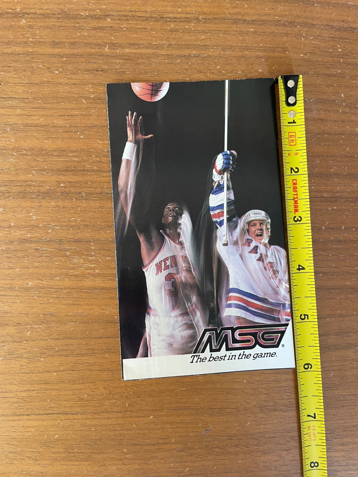 MSG Hockey Brochure 1990-1991 Knicks And Rangers Schedule