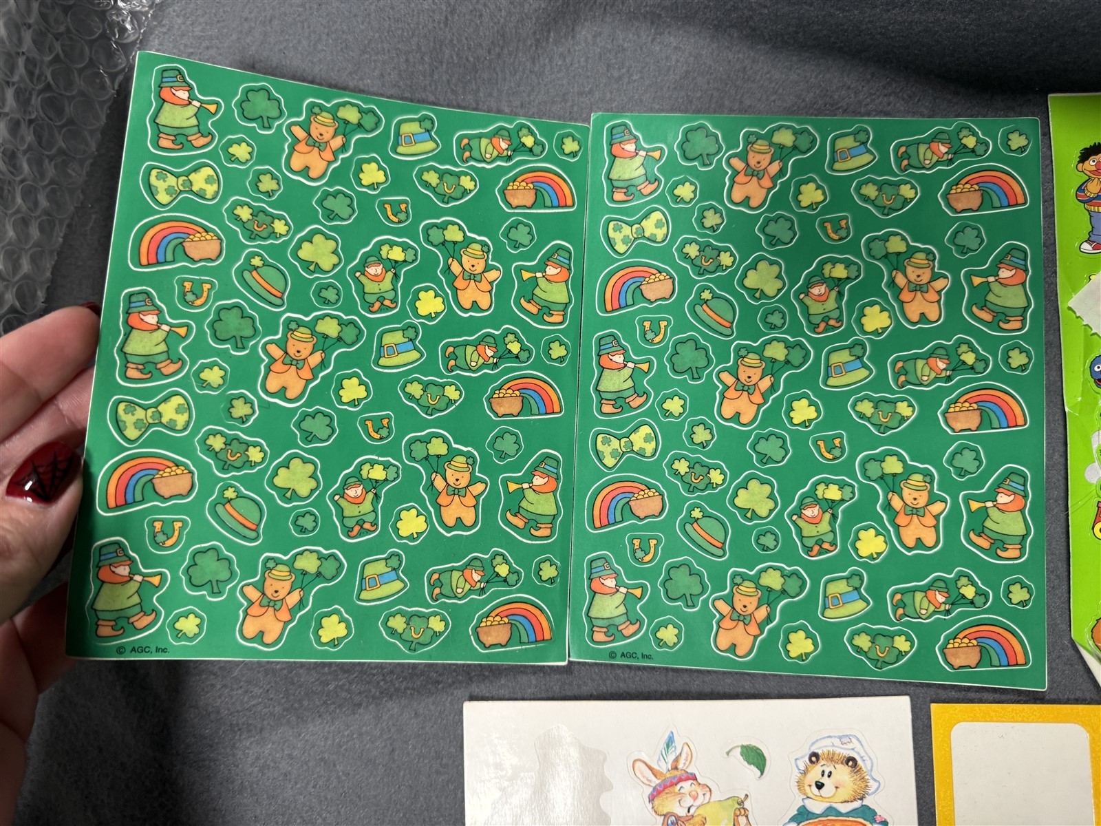 #1 VINTAGE LOT OF STICKERS 80’S 90’S STICKER SHEET LOT OF 15