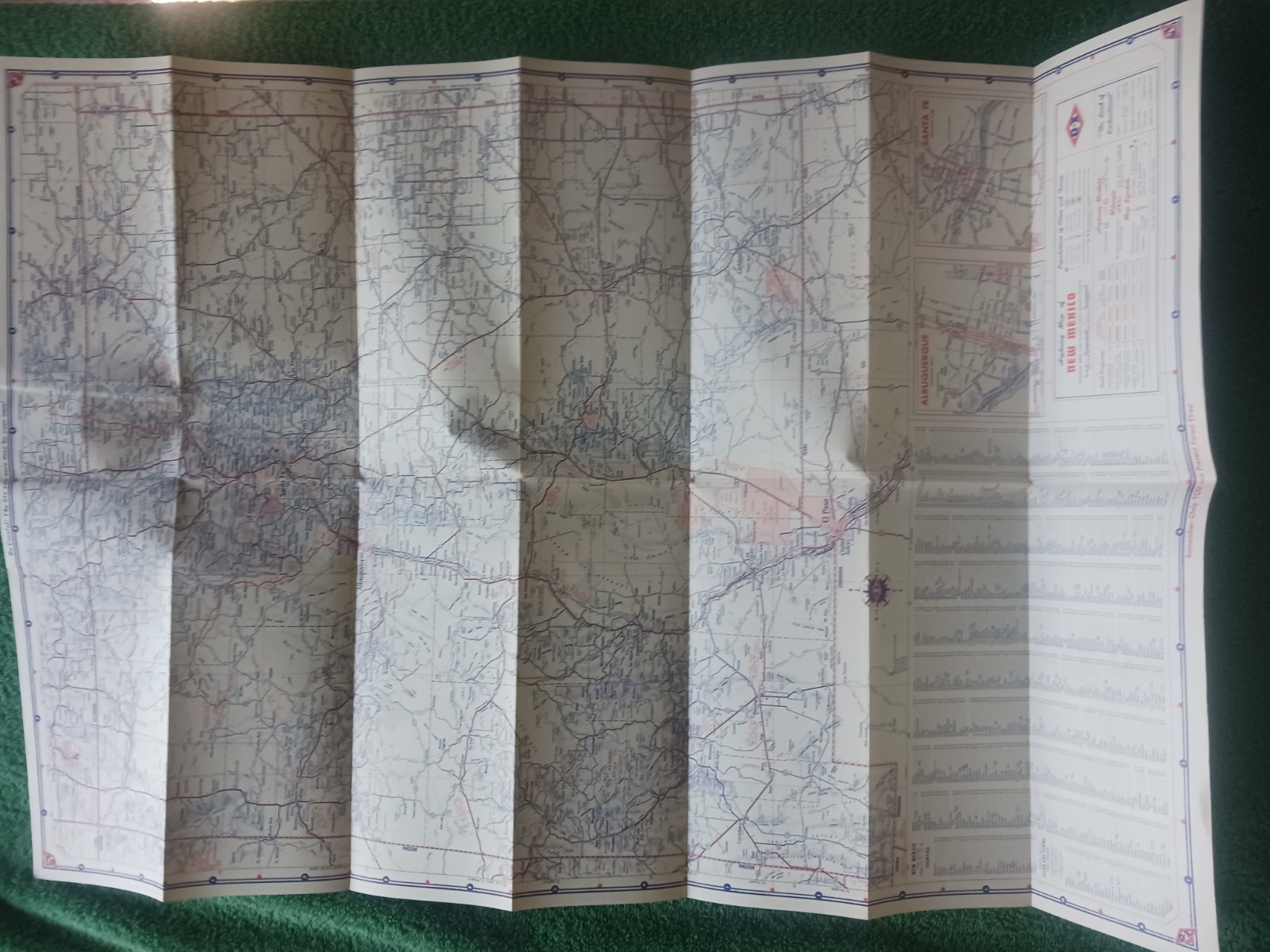 Vintage D-X Road Maps Colorado New Mexico