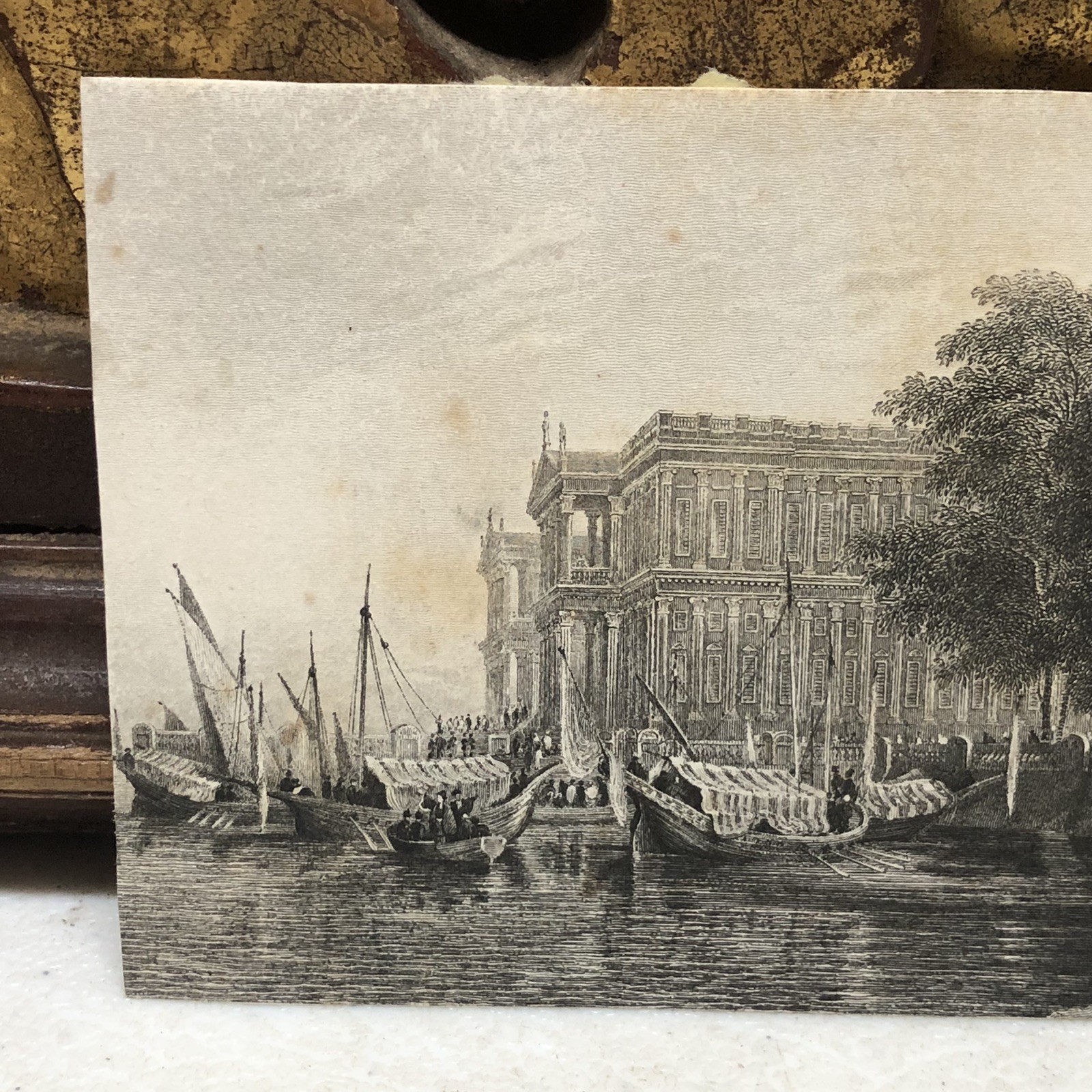Antique Engraving of Venice Italy – L11