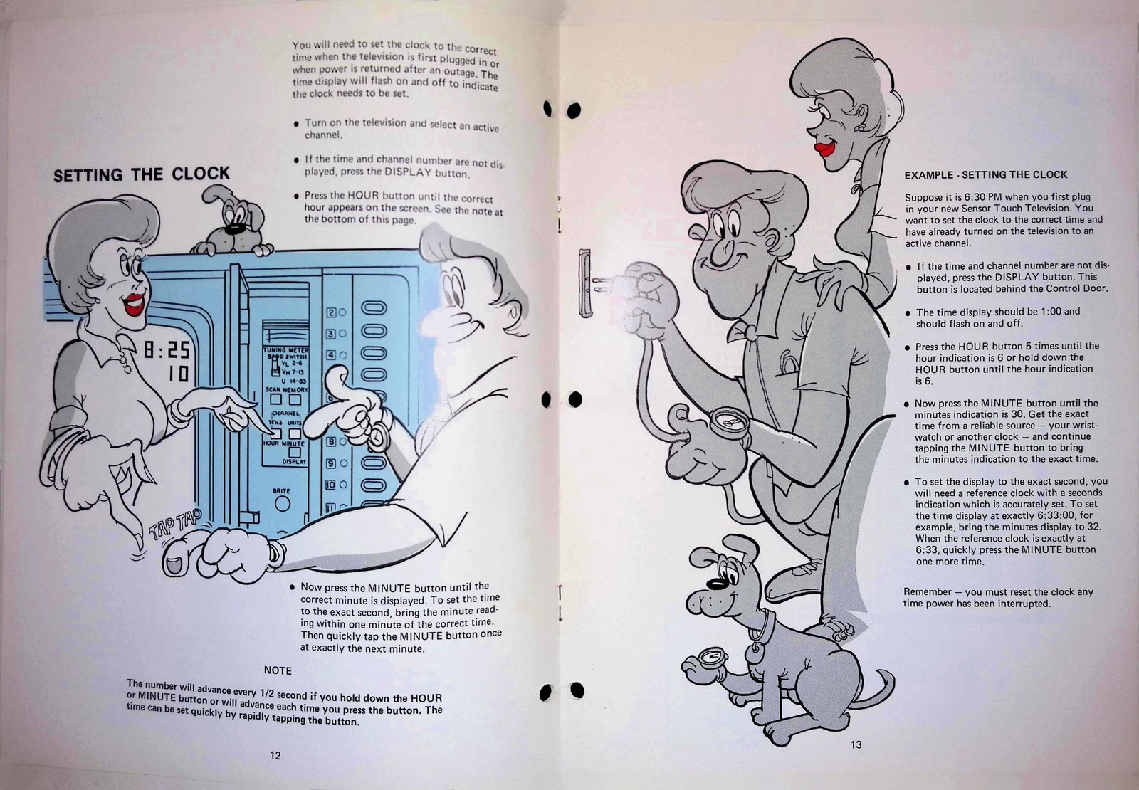 Sears Roebuck 1979 Color TV Sensor Touch OBC Manual Chicago Troubleshooting