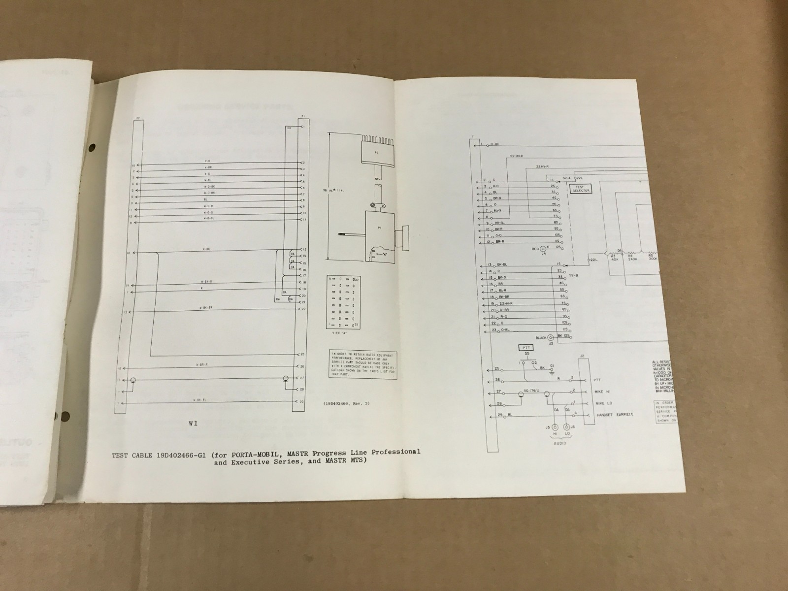 Vintage General Electric Maintenance Manual – Portable Test Set Model #4EX3A10