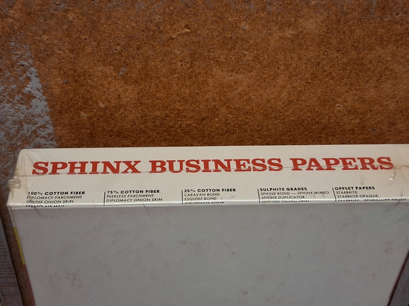 Vintage Sphinx Esquire Onion Skin Red Ruled Business Papers 500 sheets 8.5 x 13