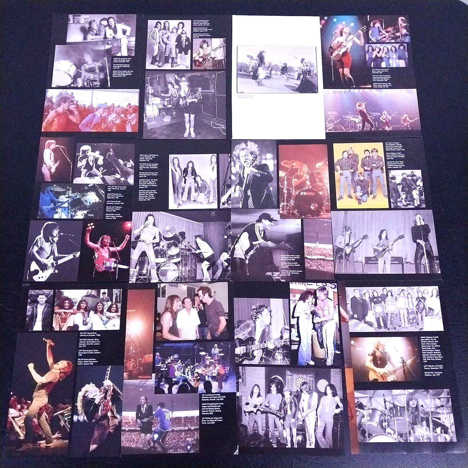 AC/DC Pictures Photos Lot of 23 Original Book Pages – Heavy Metal Music Wall Art