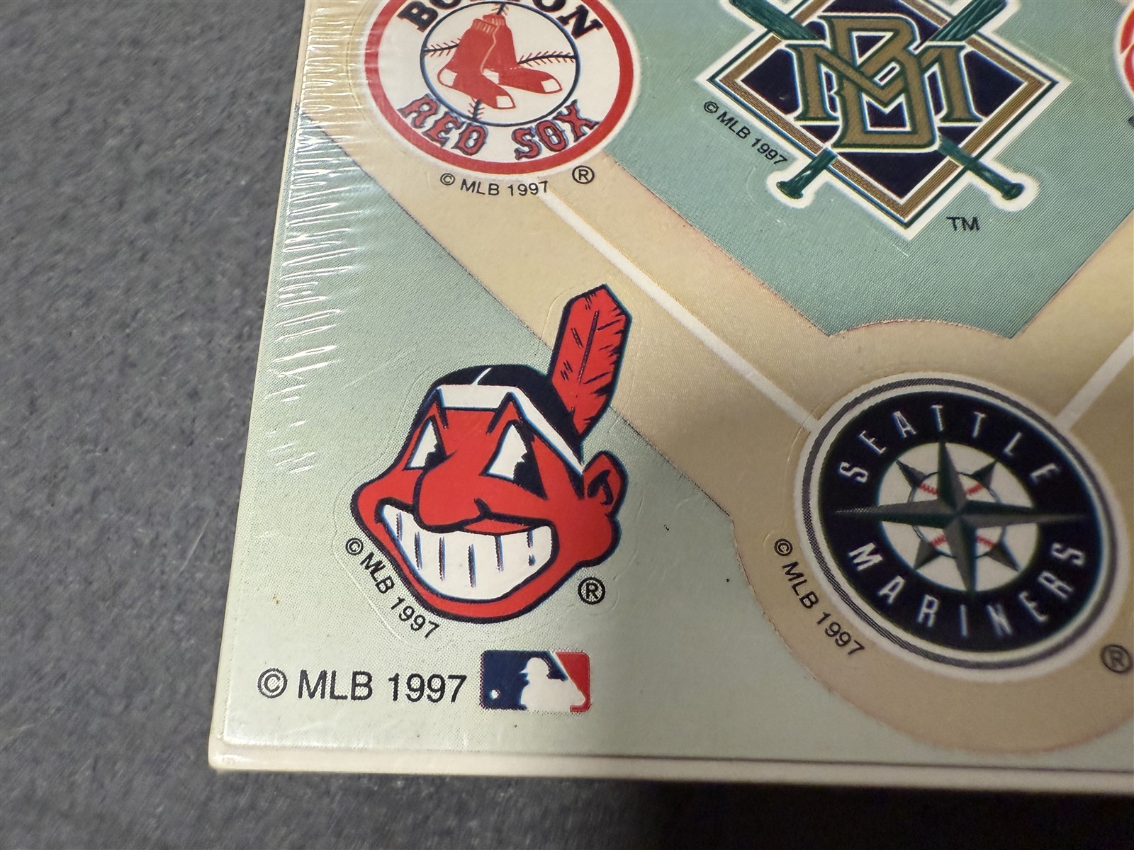 #4 VINTAGE FORGET ME NOT AMERICAN GREETINGS BASEBALL TEAM MLB STICKERS 2 PACKS