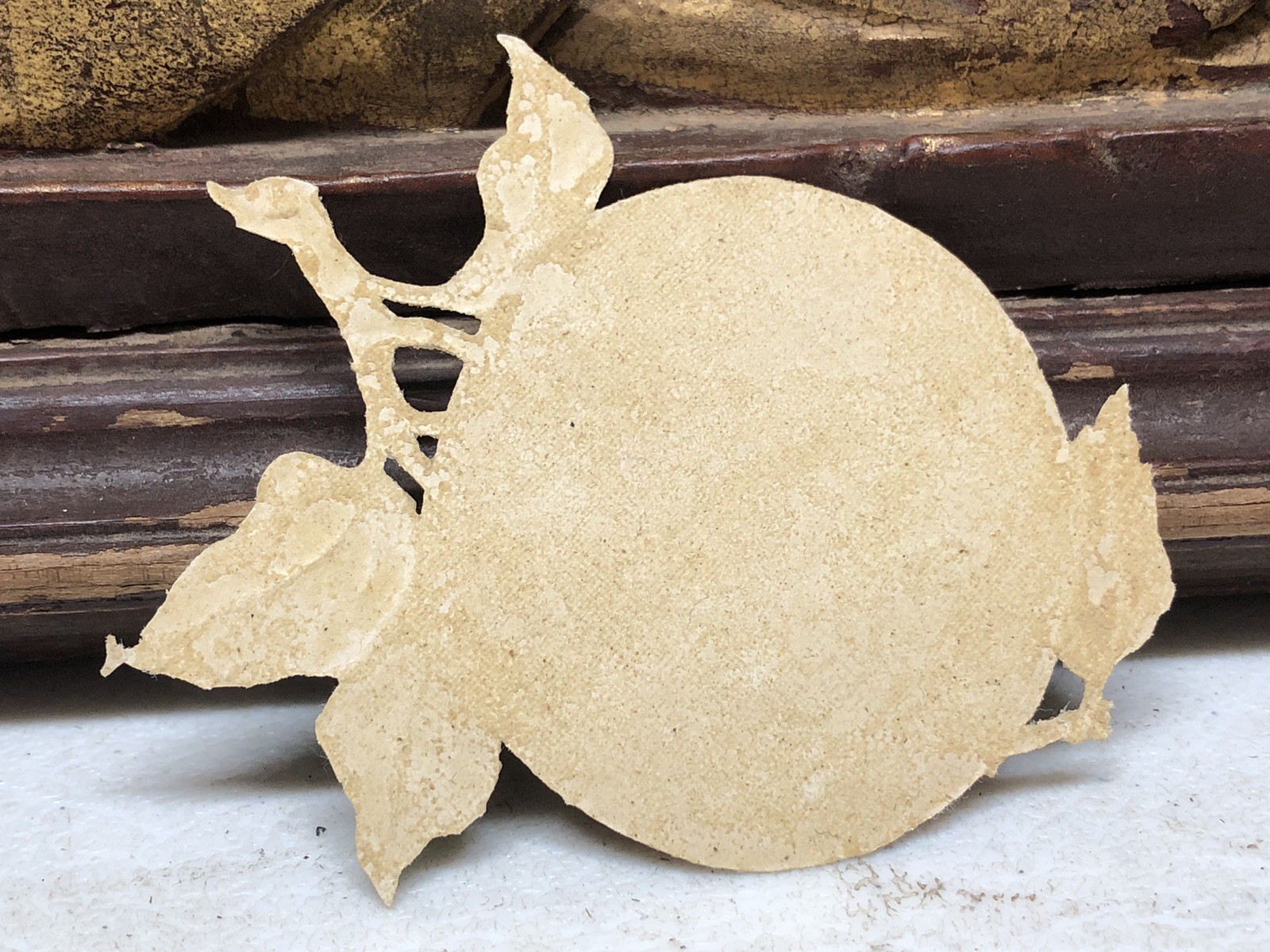 Orange Fruit Victorian Die Cut Scrap – L1