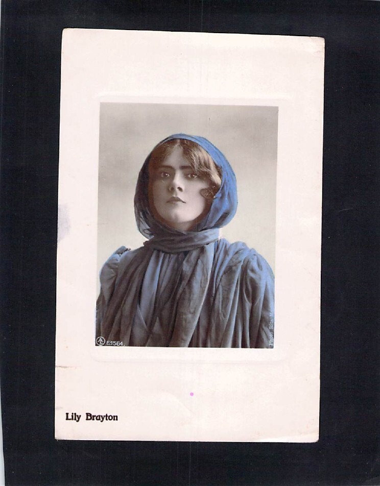 F1779 Glamour Lily Brayton Aristophot c1910 vintage postcard