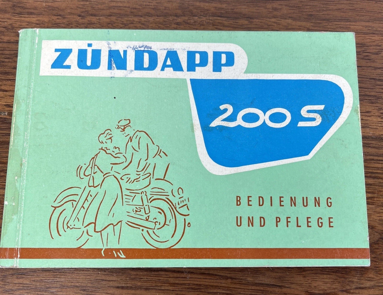 Zündapp Motorcycles 200 S Model Brochure Original September 1955 In All German