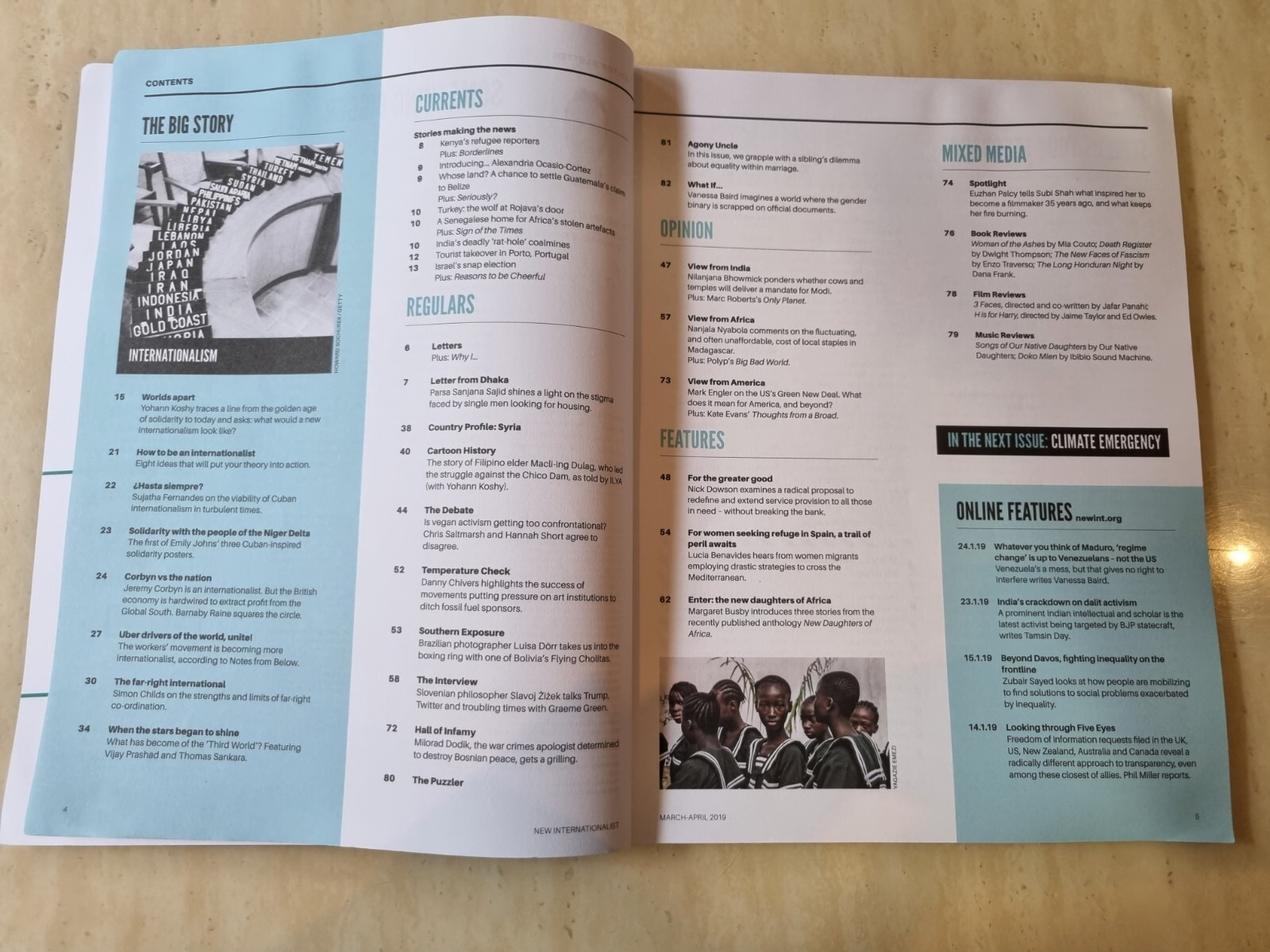 New Internationalist Magazine Building A New Internationalism March/April 2019
