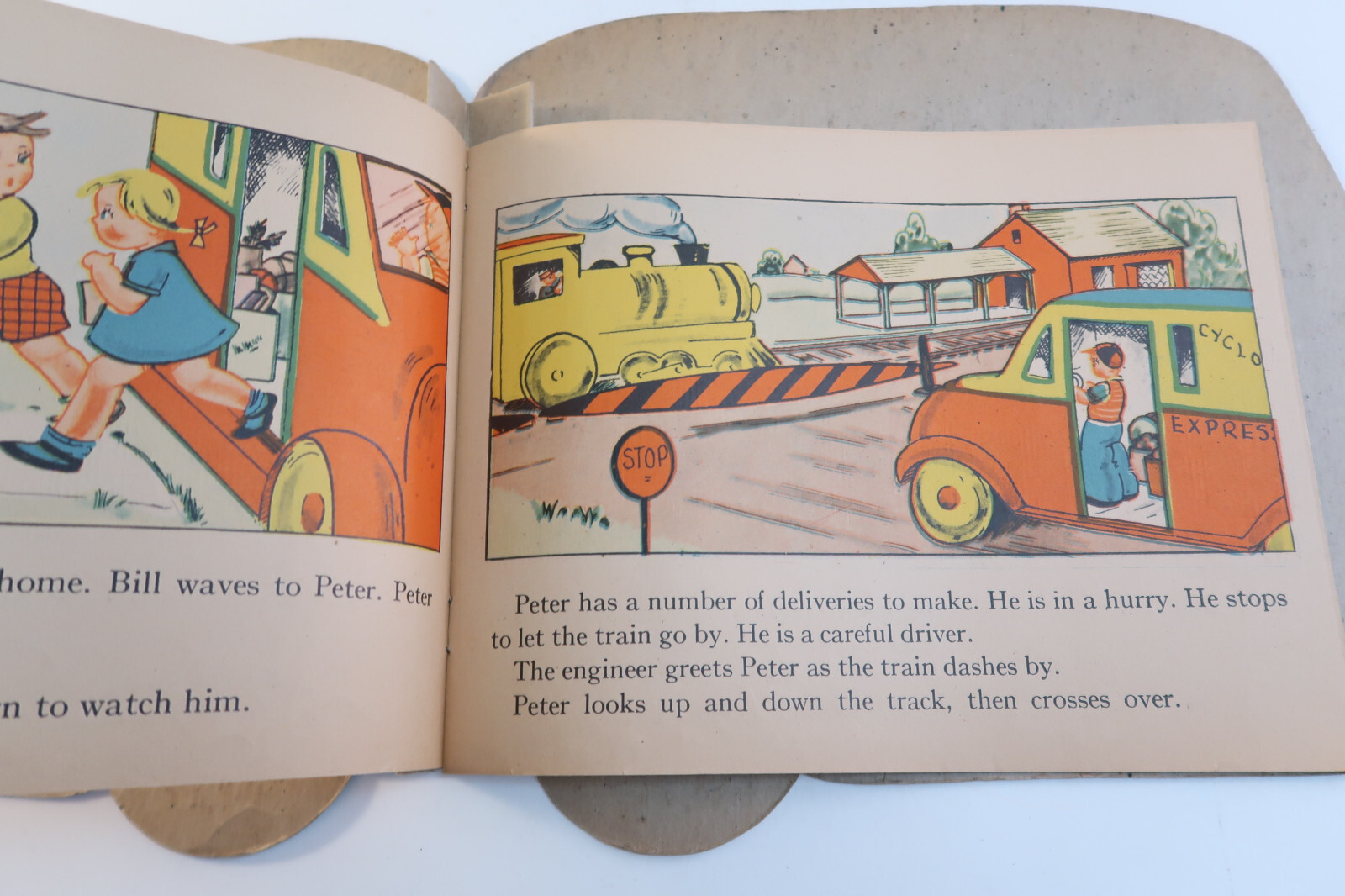 Cyclone Delivery Service A Pull Toy Book Abbott Publishing #713 Vintage Item