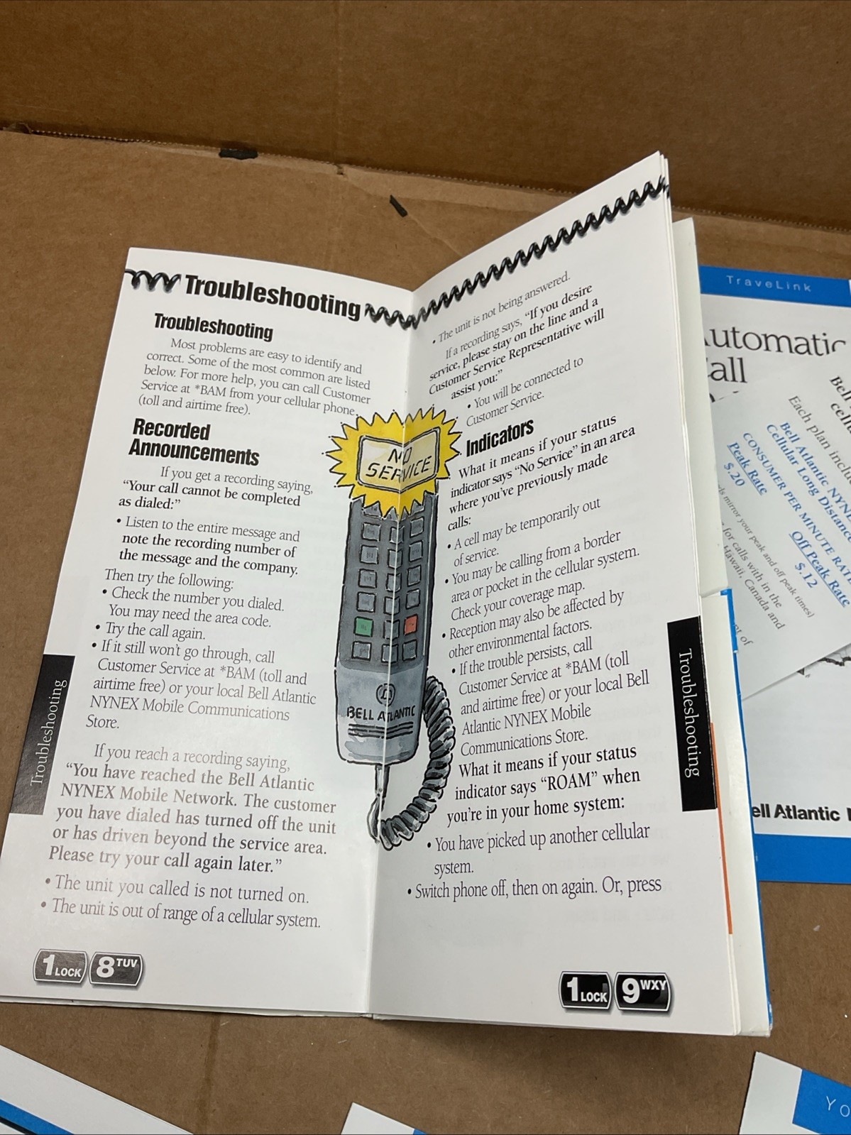 1996 Bell Atlantic Nynex Mobile Cellular Phone Information Guide B73