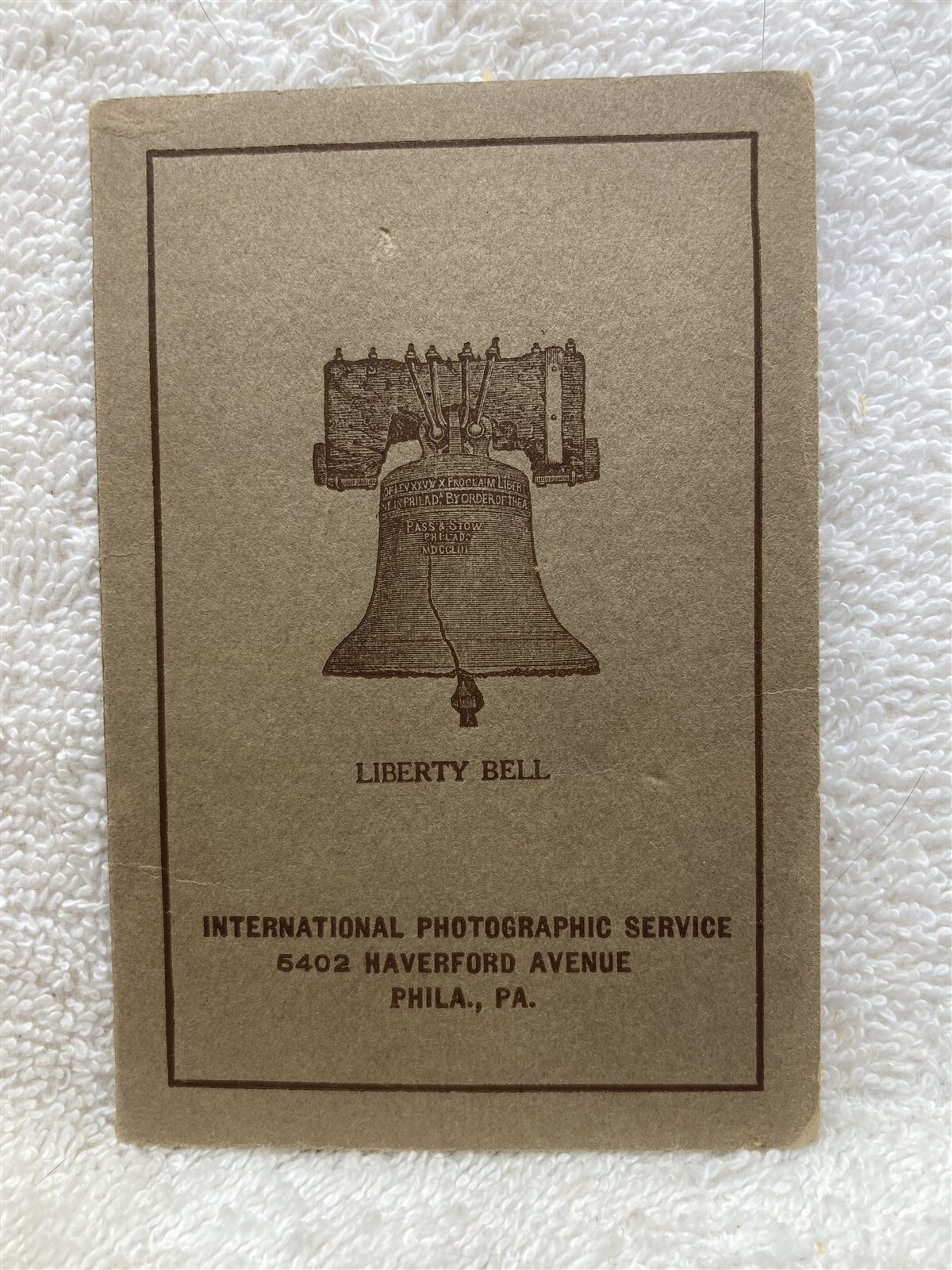 1932 International Photographic Service Liberty Bell Philadelphia Vtg
