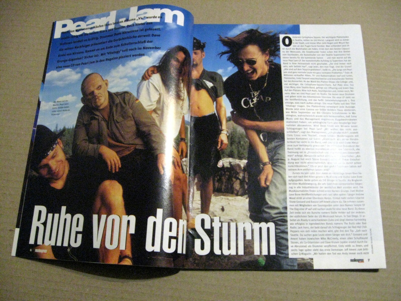 Musik Express 1994 Germany magazine Aerosmith Eagles Pearl Jam