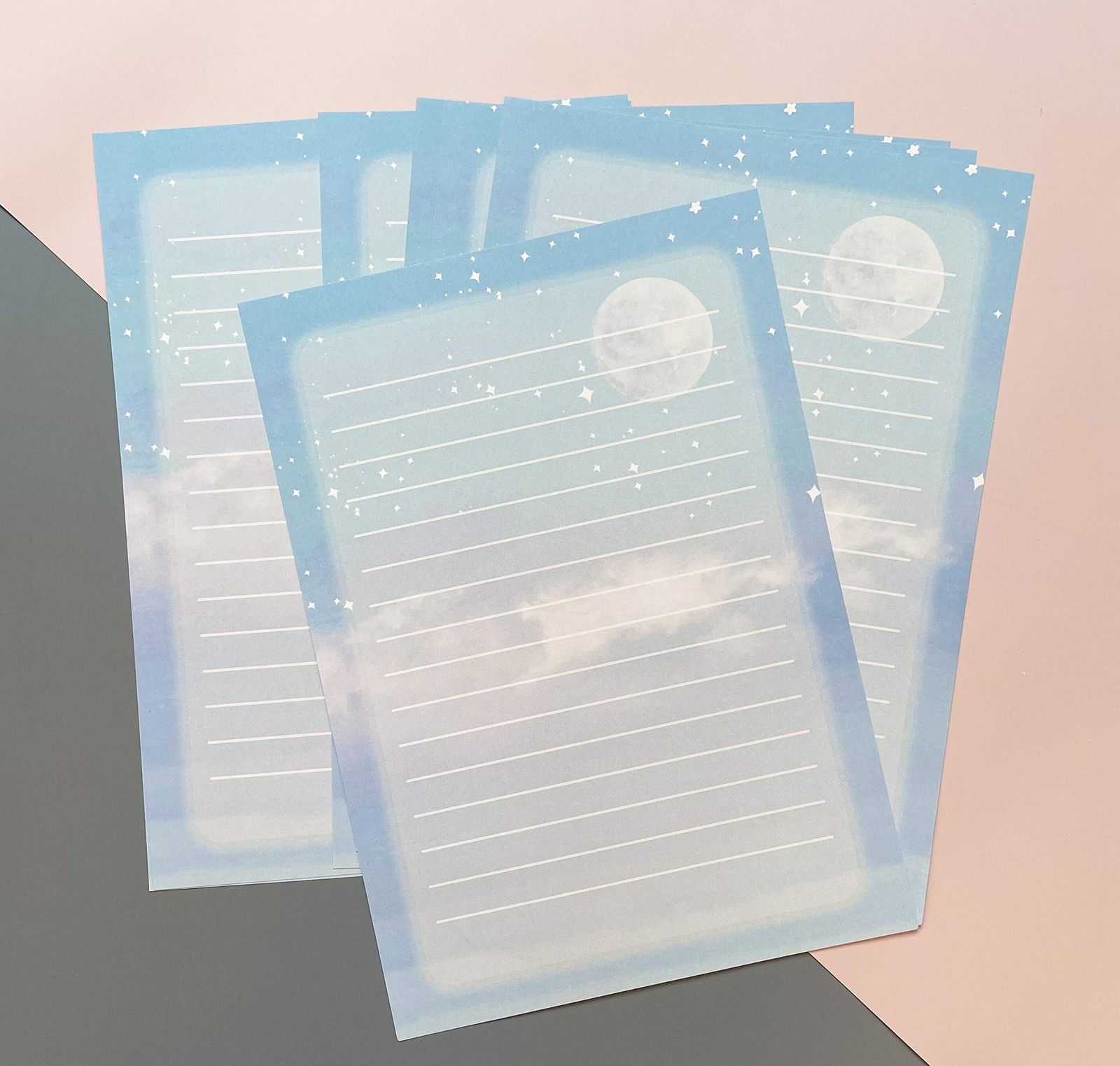 Stationery Paper and Envelope Set, 40 Lined Stationery Paper for Writing Lett…
