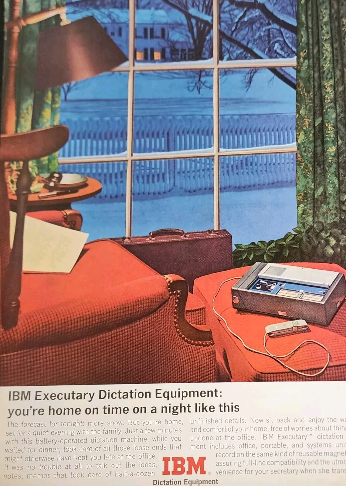 IBM Dictation Magazine Ad Vtg Print Picture Advertisement Wall Art Decor