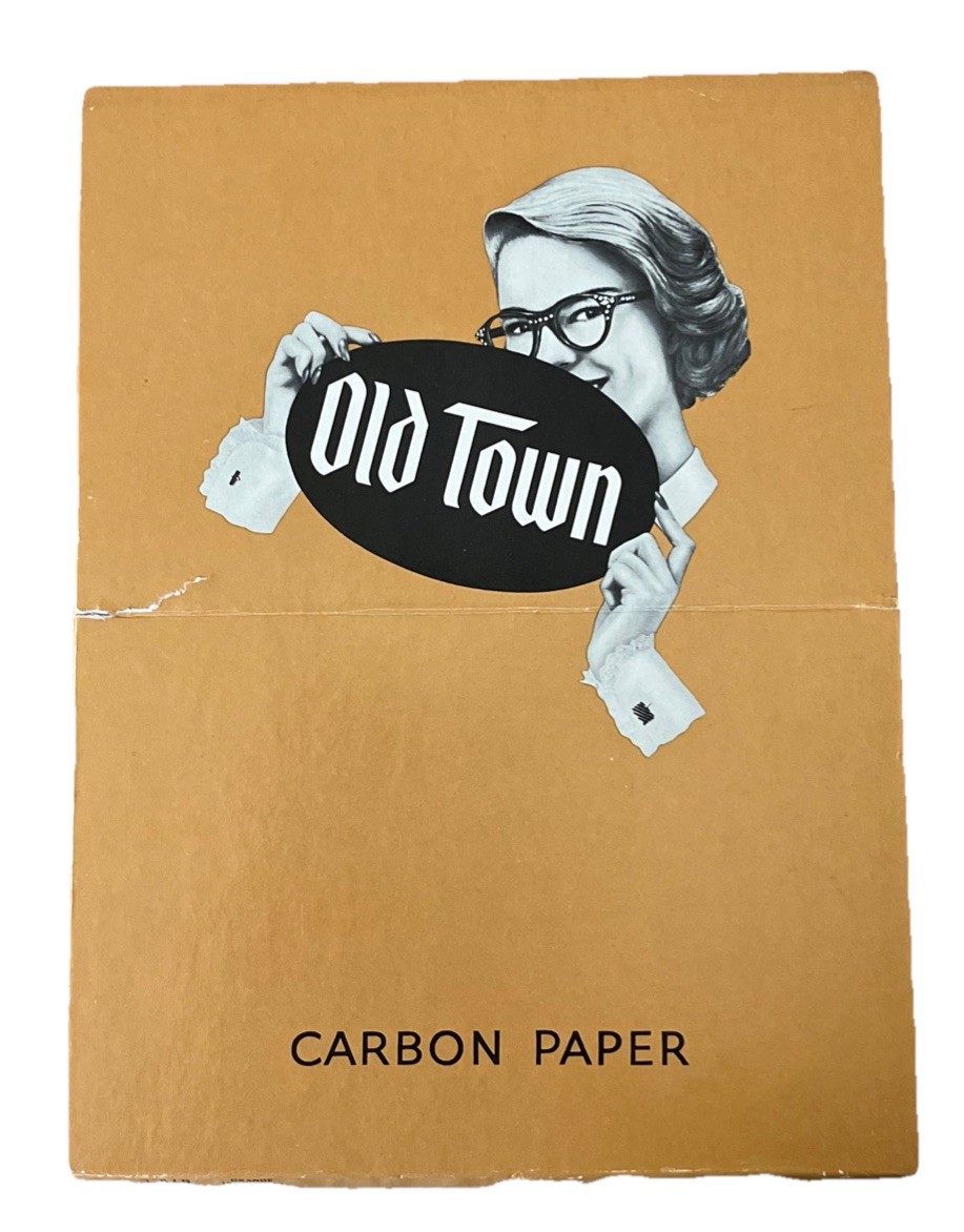 VTG Old Town Orange Record Carbon Paper Open Box 9×12 – 30 Sheets