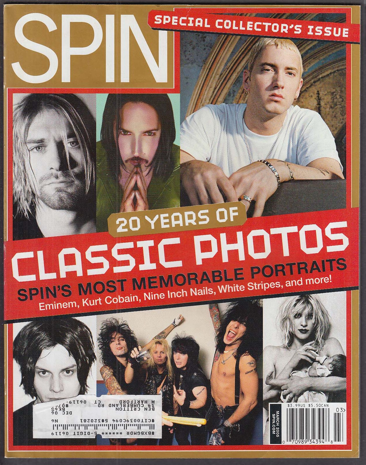 SPIN Eminem Kurt Cobain Nine Inch Nails White Stripes 3 2005