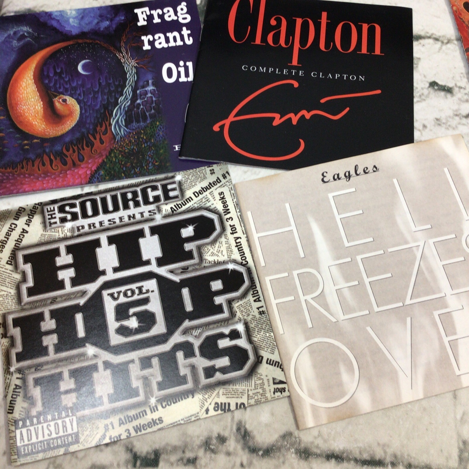 CD Cover Art Lot Of 18 Inserts Mixed Genres Rock Hip Hop Def Leopard Chicago