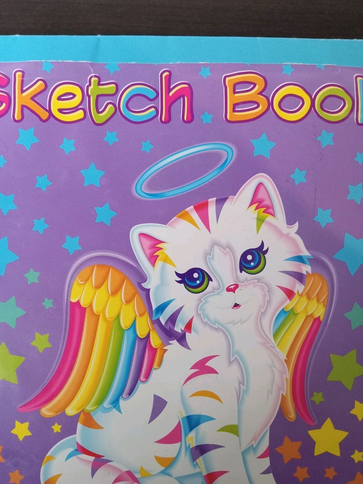 Lisa Frank Angel Kitty Sketch Book Tear And Share Pages Kitten Cat 90s Colorful