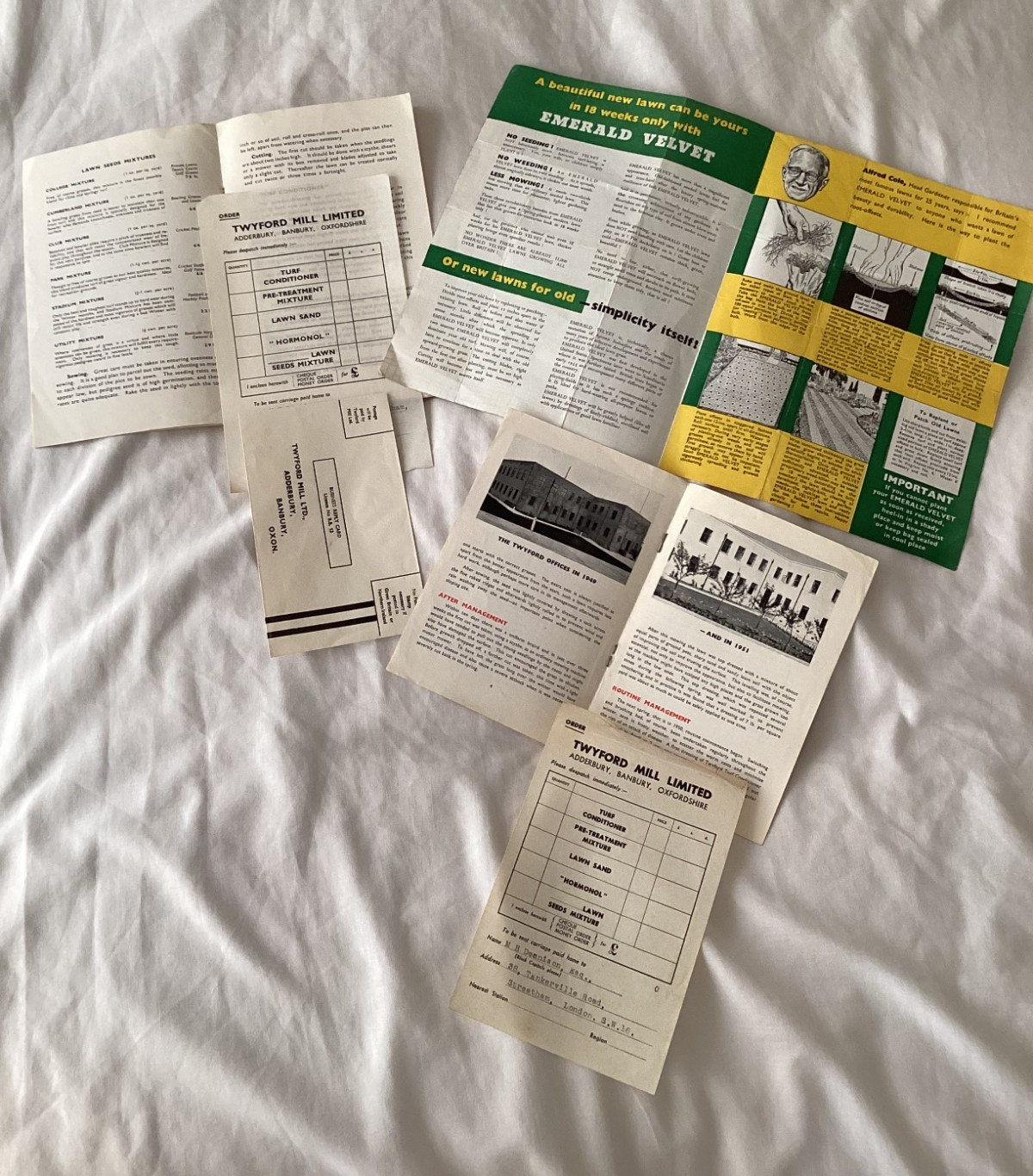 Vintage Lawn Care Brochures x3 / 1940’s/’50s Gardening Horticultural Ephemera